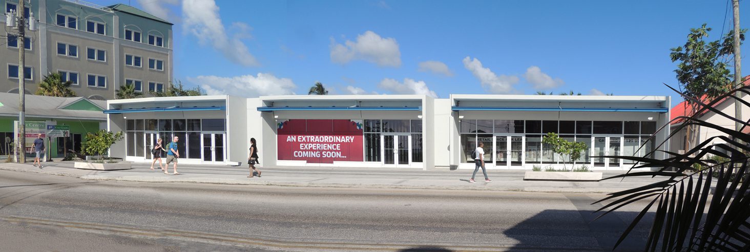 Modern building with large windows